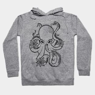 Octopus and Flowers Hoodie